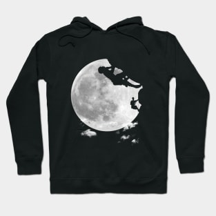 Climbing moon. Hoodie